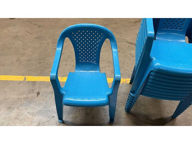 Kinderstoel blauw (10x) - afbeelding 1 van  2