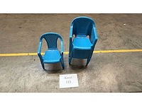 Kinderstoel blauw (10x) - afbeelding 2 van  2