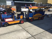 Kindertreintje op benzine, inclusief aanhangwagen, diverse kleuren - afbeelding 12 van  19
