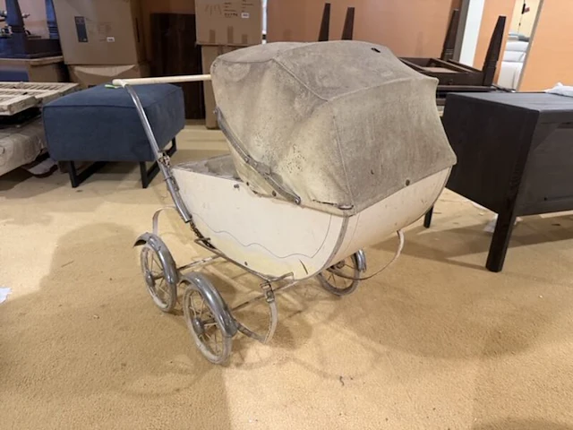 Kinderwagen decoratie créme - afbeelding 4 van  4