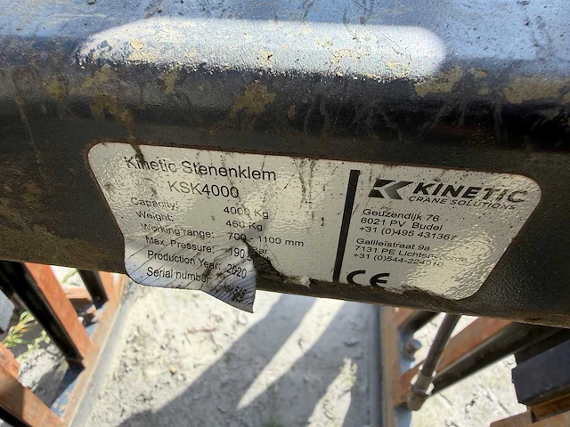 Kinetic stenenklem - 2020 - ksk 4000 - overige hijs- en heftechniek - afbeelding 2 van  2