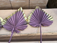 King palm spear purple / gold decoratief palmblad (408x) - afbeelding 1 van  4