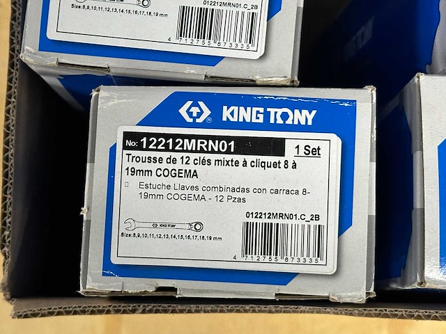 King-tony - ratel-steeksleutelset - set (14x) - afbeelding 2 van  5