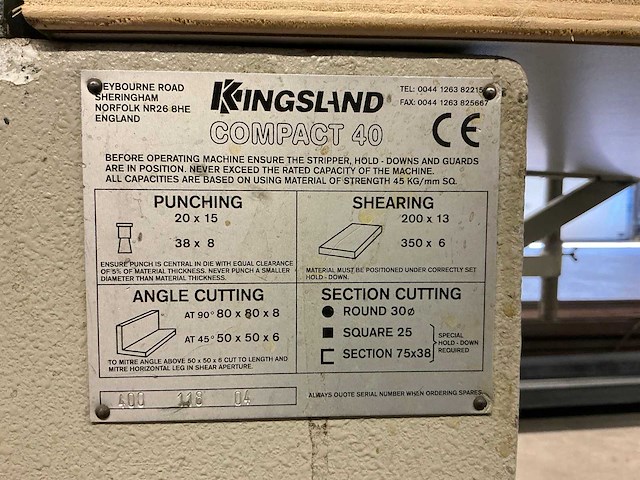 Kingsland compact 40 pons- en knipmachine - afbeelding 6 van  10