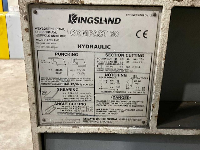 Kingsland compact 60 pons- en knipmachine - afbeelding 10 van  18