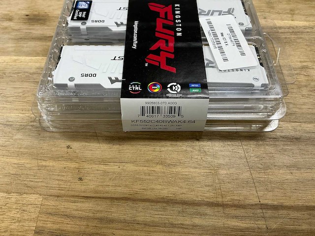 Kingston fury ddr5 5200mt/s cl40 kf552c40bwak4-64 - afbeelding 3 van  4