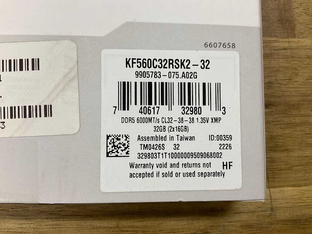 Kingston fury renegade ddr5, 2 x 16gb - afbeelding 3 van  3