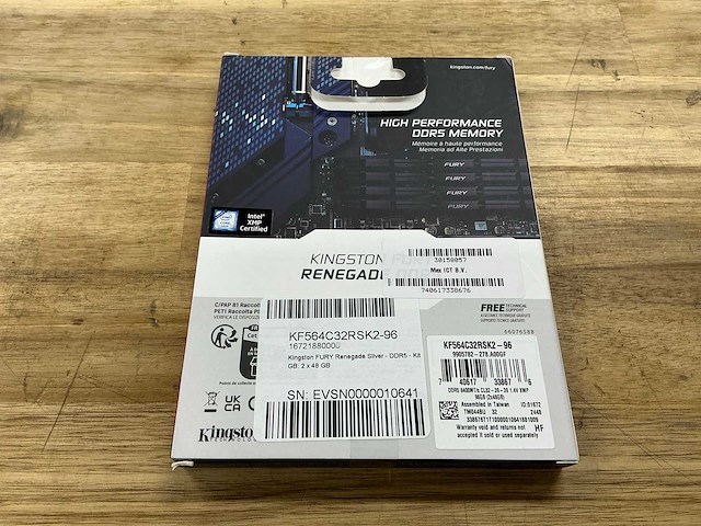 Kingston fury renegade ddr5 6400mt/s kf564c32rsk2-96 - afbeelding 3 van  3