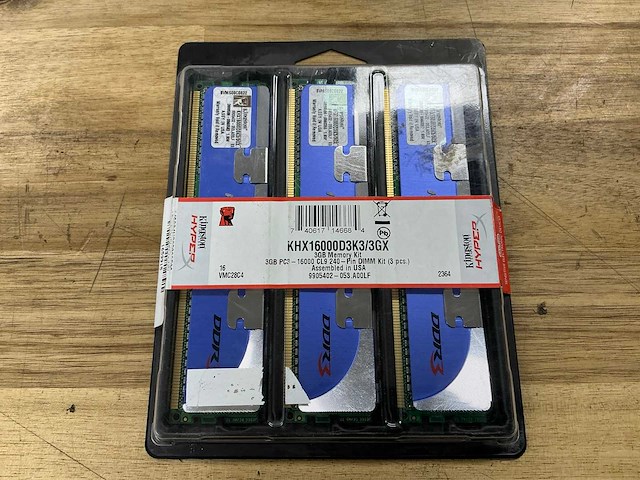 Kingston hyperx khx16000d3k3/3gx memory kit - afbeelding 1 van  2