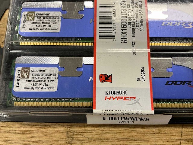 Kingston hyperx khx16000d3k3/3gx memory kit - afbeelding 2 van  2