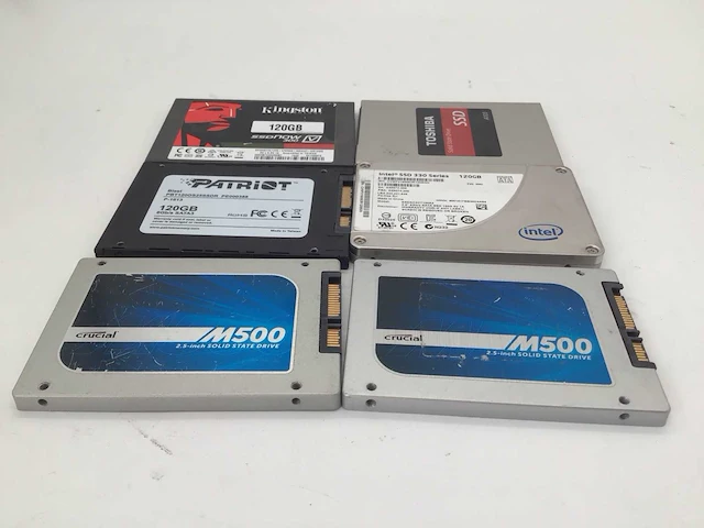 Kingston toshiba crucial intel 120gb sata ssd interne hardeschijf (6x) - afbeelding 4 van  5