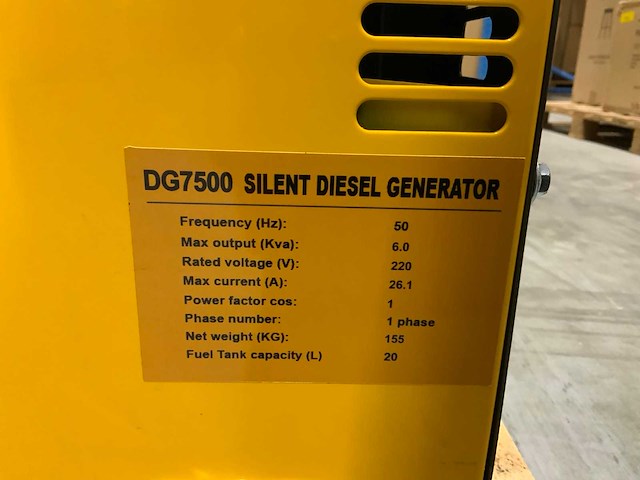 Kingtoyo dg7500 diesel generator silent 6.0kva - afbeelding 6 van  8