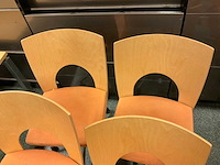 Kinnarps vergaderstoel met houten rugleuning (8x) - afbeelding 12 van  12