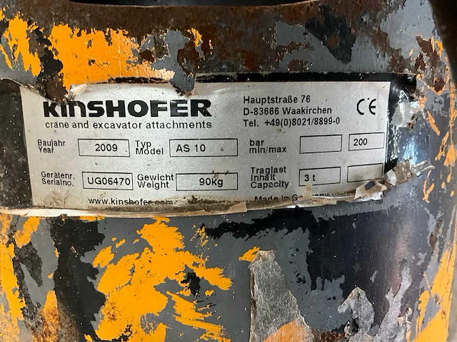 Kinshofer - as 10 - hydraulische grondboor - afbeelding 13 van  14