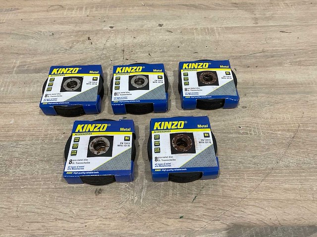 Kinzo - metaal - slijpschijven 125 mm (40x) - afbeelding 2 van  2