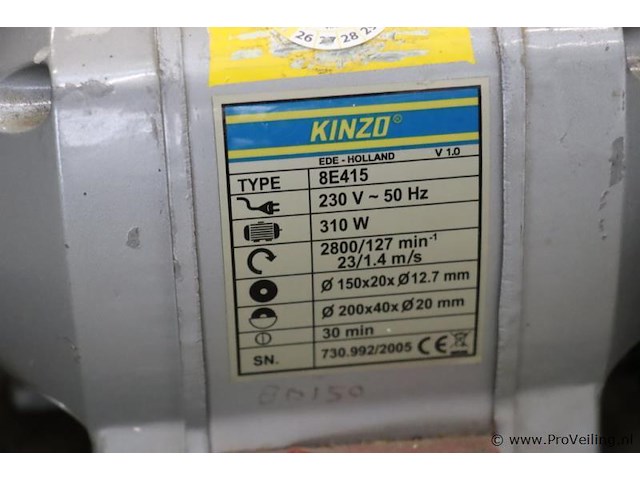Kinzo bankslijpmachine 8e415 - afbeelding 3 van  6