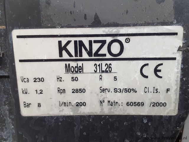 Kinzo luchtcompressor 31l26 - afbeelding 2 van  4