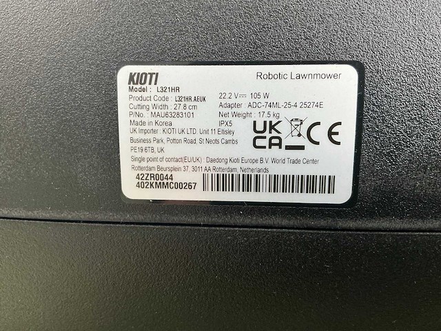 Kioti l321hr 3000m2 robotmaaier ongebruikt - afbeelding 15 van  19