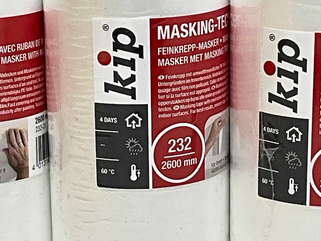 Kip rollen tape met folie (17x) - afbeelding 3 van  5