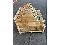 Kippenhok celfix® uden 130x66x122 cm - afbeelding 2 van  5