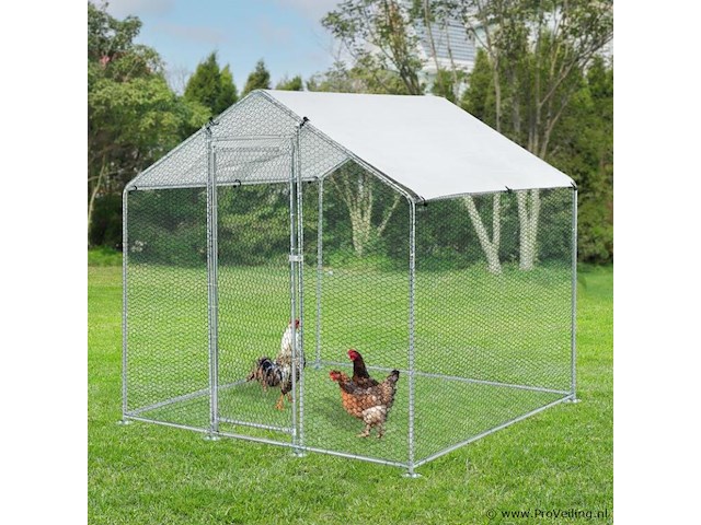 Kippenren hls25t 2 x 2 x 2 meter - afbeelding 11 van  18