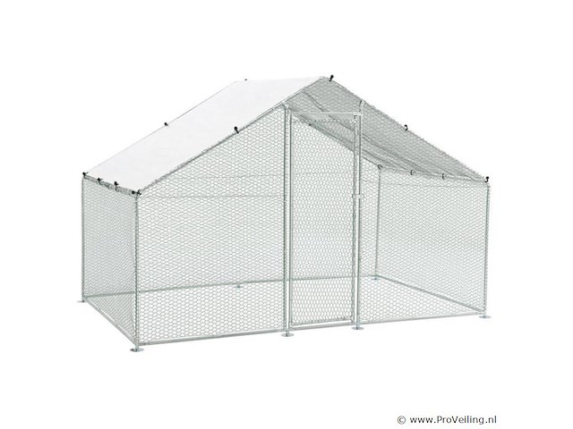 Kippenren hls25t 3 x 2 x 2 meter - afbeelding 1 van  18