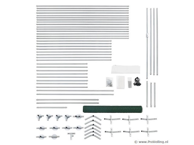 Kippenren hls25t 3 x 6 x 2 meter - afbeelding 18 van  18