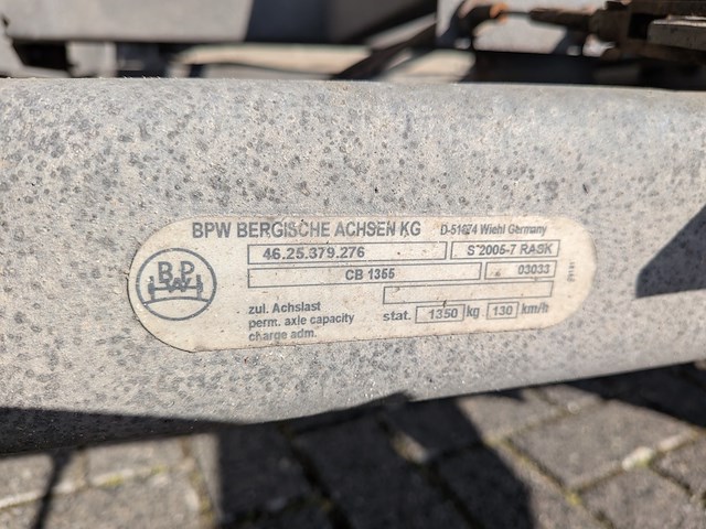 Kipper aanhangwagen, hapert, d2000 08, 2003 - afbeelding 11 van  19