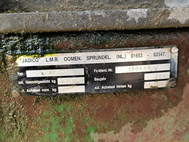 Kipper landbouwaanhanger, jadico, k40, 1999 - afbeelding 2 van  16