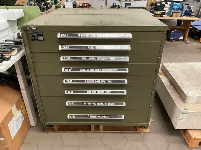 Kippertool gereedschapskasten met inhoud (2x) - afbeelding 3 van  21