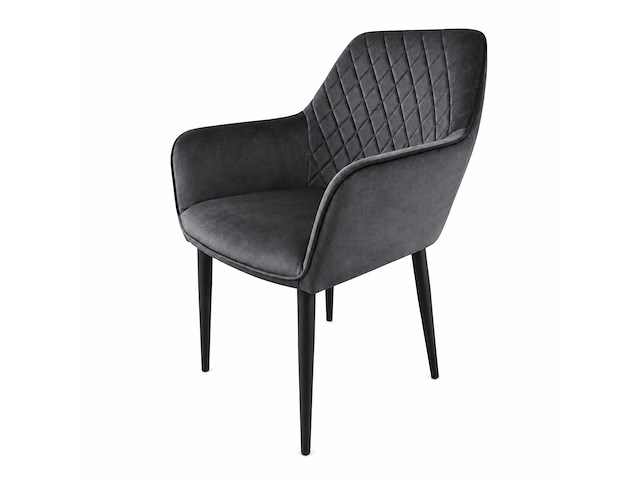 Kira zbc2/dark grey eetkamerstoel (4x) - afbeelding 1 van  6