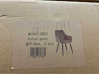 Kira zbc2/grey eetkamerstoel (6x) - afbeelding 6 van  7