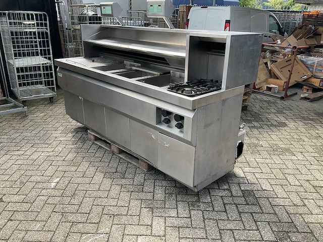 Kiremco bakwand 250 cm friteuse - afbeelding 2 van  6