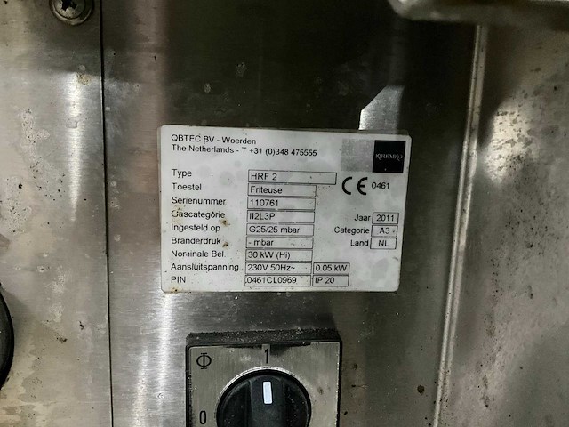 Kiremko hrf 2 friteuse propaan - afbeelding 6 van  7