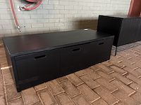 Kistbank, televisiemeubel en nachtkastje, byfonq en woood - afbeelding 4 van  11