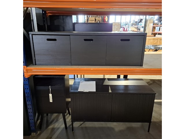 Kistbank, televisiemeubel en nachtkastje, byfonq en woood - afbeelding 8 van  11