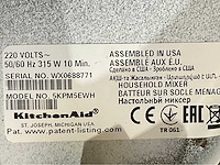 Kitchen aid 5kpm5ewh keukenrobot - afbeelding 3 van  3
