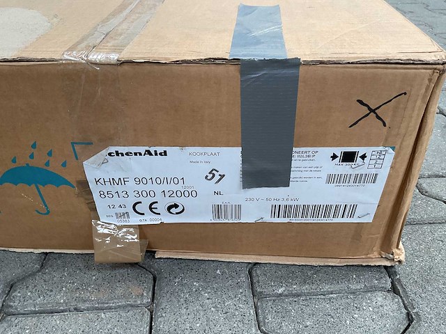 Kitchenaid - khmf 9010/i - kookplaat, roestvrijstaal ingebouwd combi 5 zone(s) - afbeelding 2 van  2