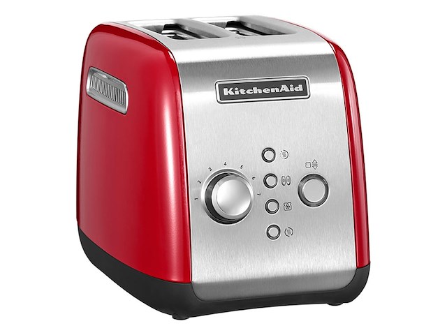 Kitchenaid 5kmt221eer broodrooster voor 2 schijven rood - afbeelding 1 van  3