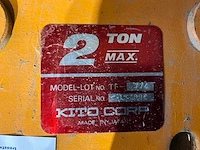Kito corp tf-774 bovenloop loopkat 2 ton - afbeelding 4 van  4