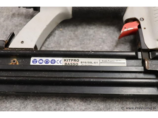 Kitpro basso brad pneumatische tacker b16/50l-a1 k101031 - afbeelding 3 van  7