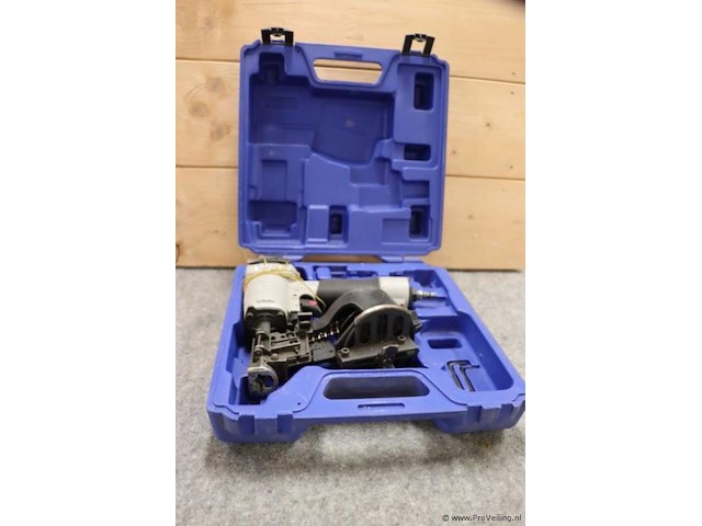Kitpro basso pneumatische coil nagelpistool c31/45-a1 incl. opbergkoffer - afbeelding 1 van  8