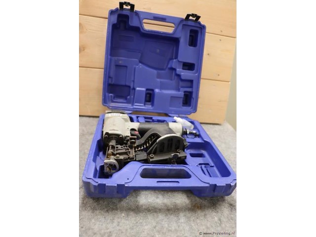 Kitpro basso pneumatische coil nagelpistool c31/45-a1 incl. opbergkoffer - afbeelding 1 van  9