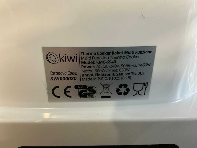 Kiwi multi functioneel thermo koker blender - afbeelding 7 van  8