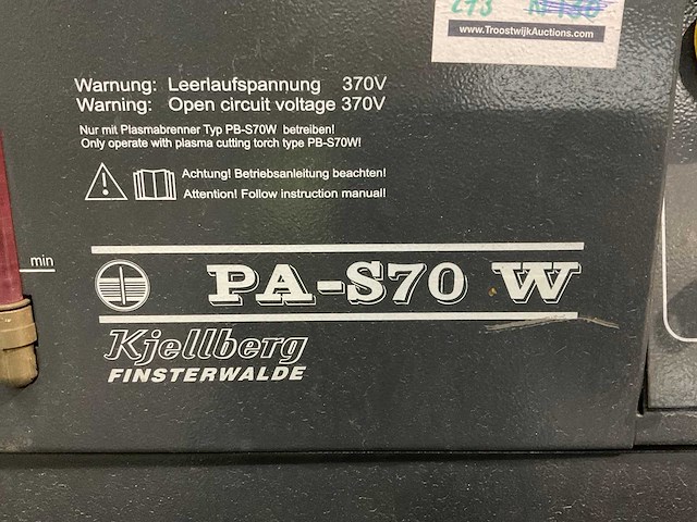 Kjellberg pa-s70 w plasma snijder - afbeelding 2 van  11