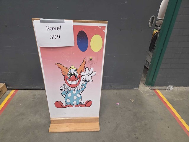Klapbandenspel clown - afbeelding 1 van  2