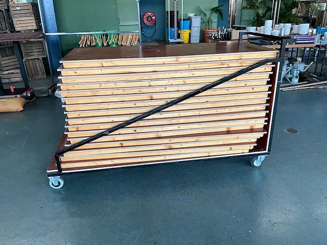 Klaptafels op trolly (16x) - afbeelding 6 van  8