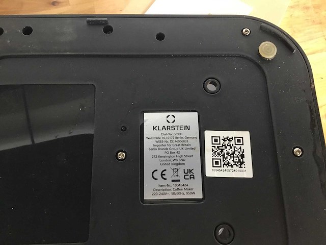 Klarstein - espresso machine - afbeelding 3 van  5