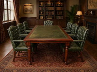 Klassiek engelse 7p vergaderset 240x120 - afbeelding 1 van  34
