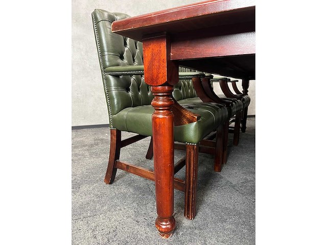 Klassiek engelse 7p vergaderset 240x120 - afbeelding 5 van  30